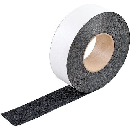 Brady NFSI Certified Heavy Duty Anti-Skid Tape Roll - Silicon Carbide Grit, Solid Color, Black, 60PK 110020