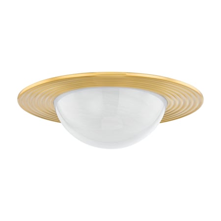 Hudson Valley Lighting Geraldton 1 Light Flush Mount 21 In. Aged Brass 7123-AGB