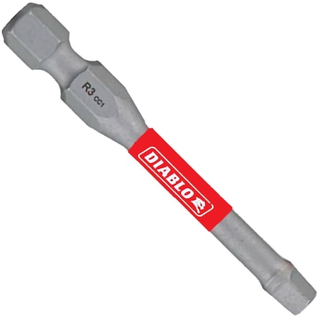 Diablo No, 3 Square Recess 2'' Power Impact Screwdriver Bit DSQ32P1
