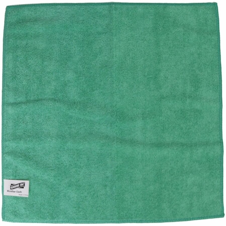 Genuine Joe General Purpose Microfiber Cloth - 16 x 16 - Green, 15PK GJO39505CT