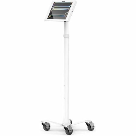 Compulocks IPAD PRO M4 13IN (2024), APEX ENCLOSURE ROLLING CART - RISE FREEDOM WHITE MCRSTDW13PAPX4W