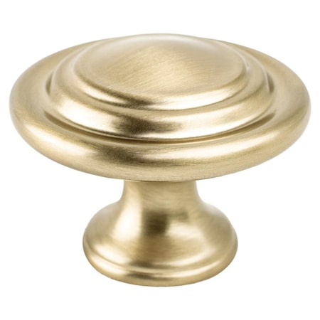 Berenson 1-1.31 in. Traditional Advantage Four Round Knob, Champagne BE9131 10CZ