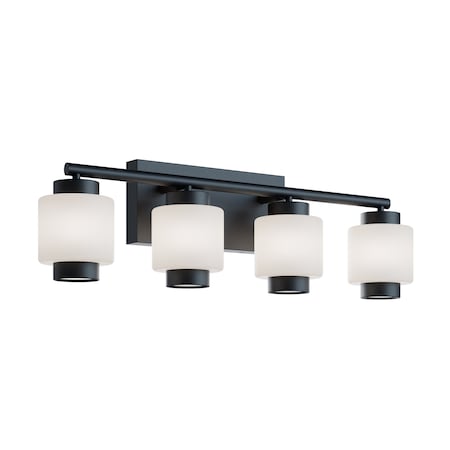 Afx Sydney 28in LED Vanity, Black SYDV2807LAJUDBK