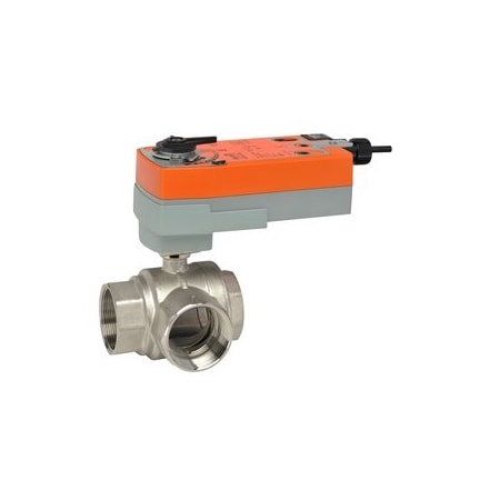 Belimo 1.5in 3W CCV 19Cv NPT 24V SR On/Off B338+AFRB24