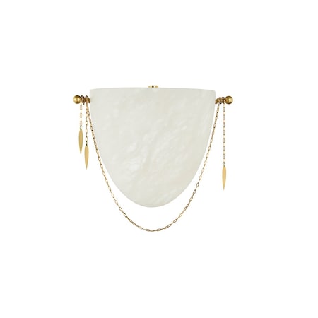 Corbett Lighting Fabriano 1 Light Wall Sconce 10.25 In. Vintage Polished Brass 452-10-VPB