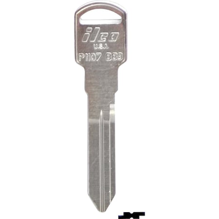 Kaba Ilco GM Nickel Plated Automotive Key, B89 / P1107, 10PK AL01624002