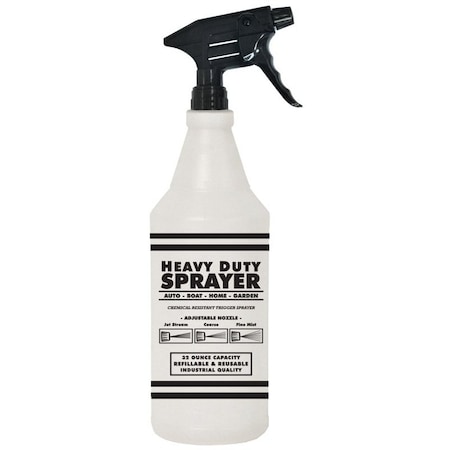 Sm Arnold Sprayer Bottle, 32 oz, Trigger, FKM, Black 92-760