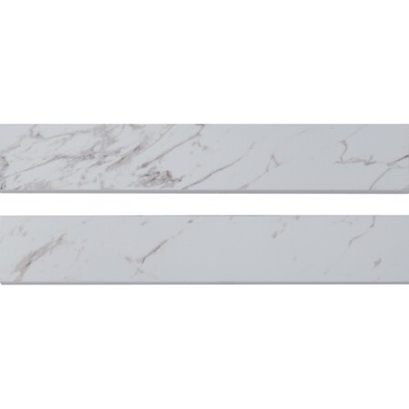 Ackland Astoria Isla 3 in. x 18 in. Polished Porcelain Bullnose Tile Trim, 25PK AKNPTASTISLA3X18P-BN