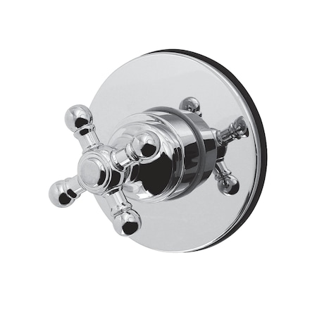 Kingston Brass Single-Handle Six-Way Diverter Valve with Round Trim Kit, Polished Chrome KS4031BX