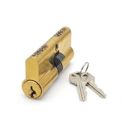 Ecs Hardware Durable Premium Profile Cylinder Double Sided Thumb Turn, 2-3/4 Inch 70mm, Keyed Alike KA10 ECSH-EPCD-US3-KW1-KA10