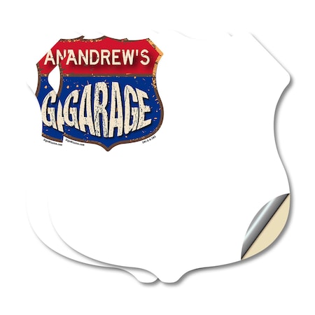 Signmission Andrew's Garage, 6 inch X 6 inch, Vinyl Decal, 2PK SHI-D-2PACK-6-383-ANDREW