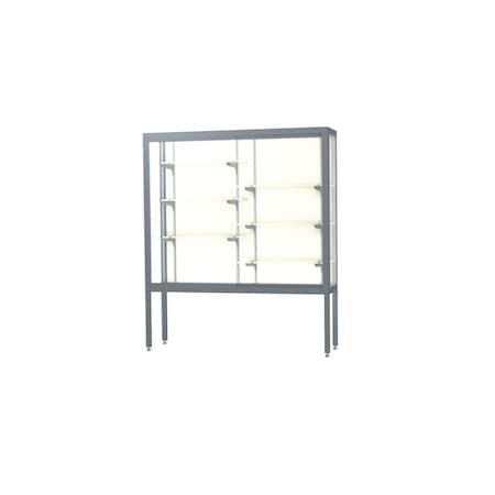 Ghent Display Case 60x66x16, Plaque, Satin 11405-PB-SN
