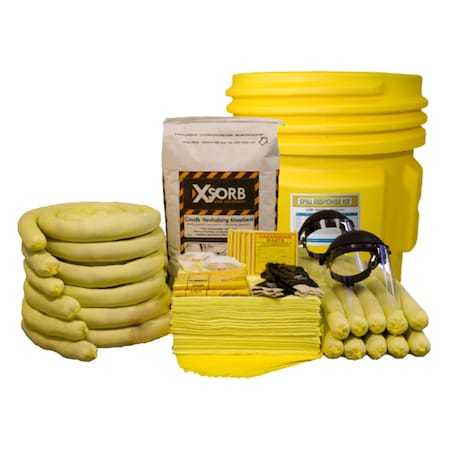 Xsorb Spill Kit, Caustic Neutralizer, 65 gal. XKD65B