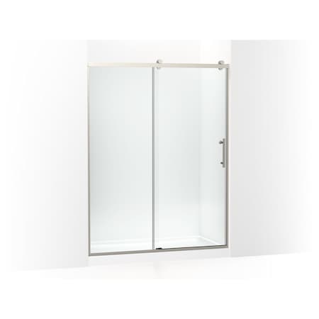 Kohler Rely 77" H sliding shower door with 3/8"-thick glass 702256-10L-BNK