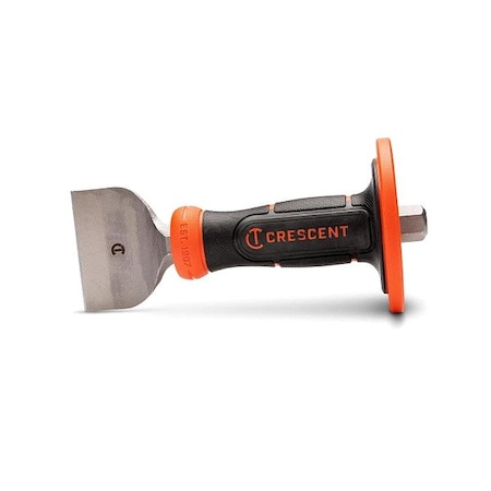Crescent Chisel, 3inx8-1/2in, Brick with Handguard CBCH30H