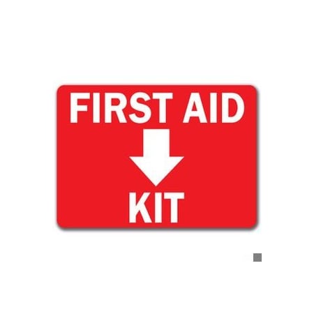 Signmission Safety Sign, 14 in Height, Plastic, 10 in Length, First Aid Down MISC-First Aid Down