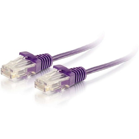 C2G 7FT SLIM CAT6 CABLE UTP PURPLE 01183