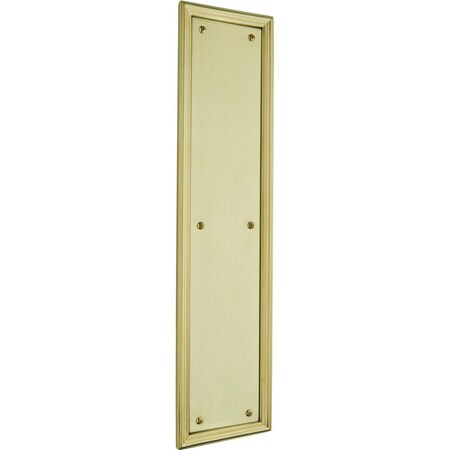 Baldwin Estate Lifetime Satin Brass Push Plates 2280.044