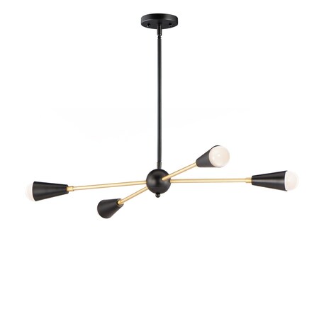 Maxim Lovell 4-Light Pendant 11264BKSBR