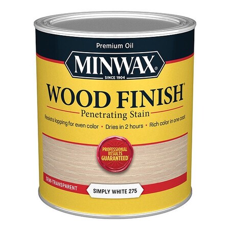 Minwax Wood Stain, 1 qt, Simply White 700524444