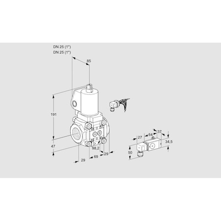 Honeywell Kromschroder Solenoid Gas Safety Valve – Class A, 500 mbar, IP65 Rated KS88002264