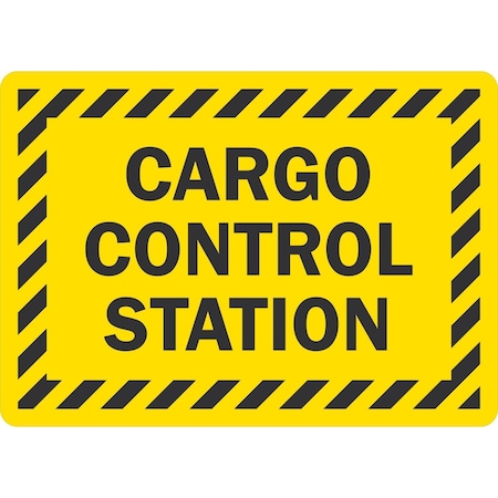 Lyle Cargo Control Station, 7x5, Non-Reflective, Yellow G-17439-ND_7x5