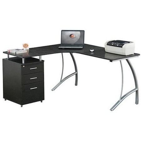 Techni Mobili Computer Desk, 30 in H, Espresso RTA-4804L-ES