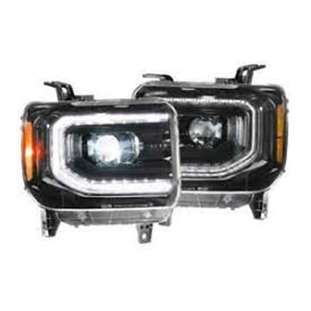 Morimoto Black LED Headlight Assemblies for 2014-2018 Sierra XB MMLLF544