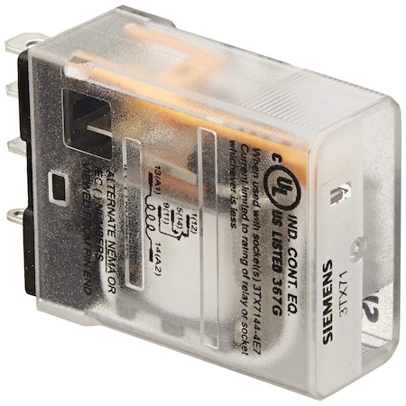 Siemens Plug-In Relay Socket, Mounted, 5-Pin, 15 A Capacity 3TX7110-5BC13C
