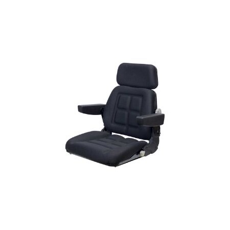 Uni Pro 600 Seat Top Assembly, Black Fabric 7615