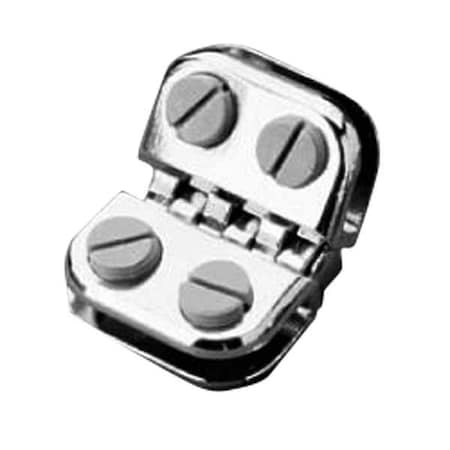 Specialty Store Services Glass Cube Chrome Hinge Clip 2914