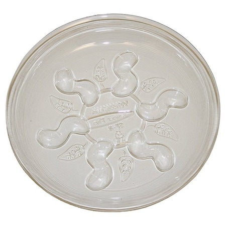 Gardeners Blue Ribbon Saucer Plus Series Plant Saucer, 12 in Dia, Plastic, Clear SP12