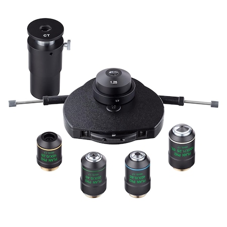 Amscope Infinity-corrected Phase-Contrast Kit w/Turret Condenser and Plan Objectives for T800 and B800 Micr PCT800-INF