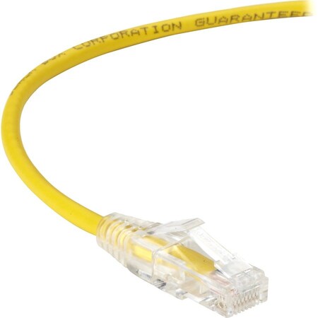 Black Box Slim-Net Cat6 250-Mhz 28-Awg Ethernet Patch Cable - Unshielded, Pvc,  C6PC28-YL-15