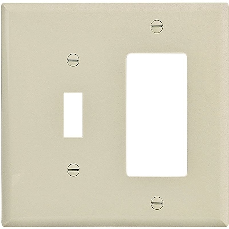 Eaton Wiring Devices Number of Gangs: Two-gang Polycarbonate, Ivory PJ126V