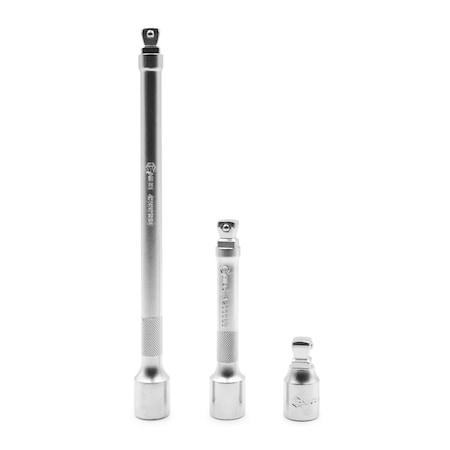 Genius Tools 3PC 1/2in Dr. Wobble Extension Bar Set BE-42510