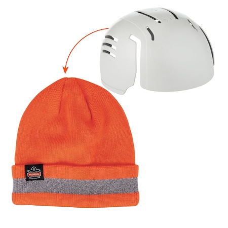 Ergodyne One Size Orange Reflective Beanie with UBCI 6803ZI