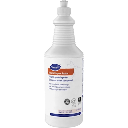 Diversey General Purpose Spotter, Floral Scent, Liquid, 1qt Squeeze Bottle, PK6 904192