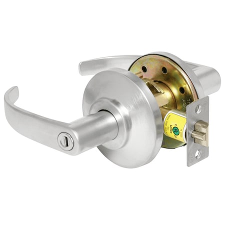 Best Grade 2 Privacy Cylindrical Lock, 14 Lever, Non-Keyed, Satin Chrome Finish 7KC30L14DSTK626