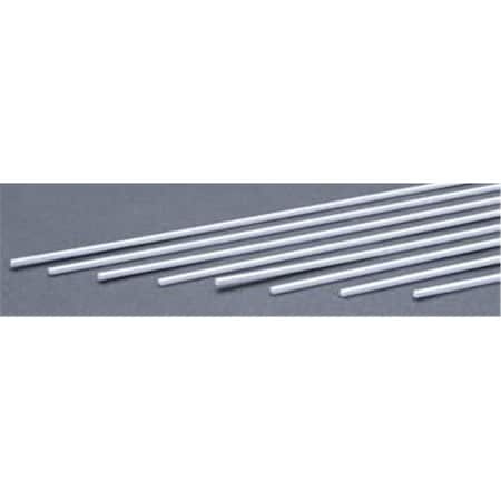 Evergreen 0.08 x 0.10 in. Styrene Strips Railroad Scratch Building Supply, White EVG165