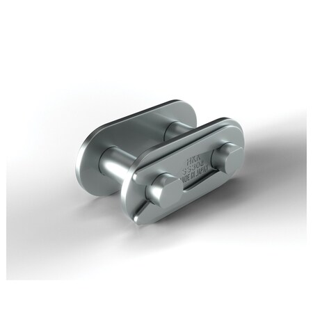 Hkk Chain British Standard Spring Clip Connecting Link, #06B chain, 3/8 P, 0.129 Dia Pin, 304 SS SBS06BSCL1