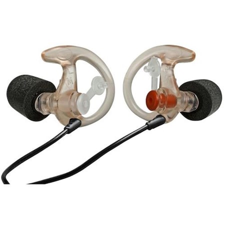 Surefire EP7 Sonic Defenders Ultra Earplugs, Foam Tipped, Clear - Medium, 1 Pair EP7-MPR