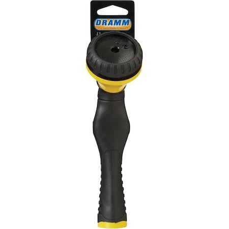Dramm One Touch Heavy-Duty Metal Shower & Stream Multi-Pattern Nozzle Yellow 60-12423