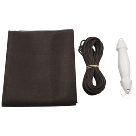 Make-2-Fit Screen Door Repair Kit, 36 in W Dimensions, Fiberglass, Charcoal P 7515