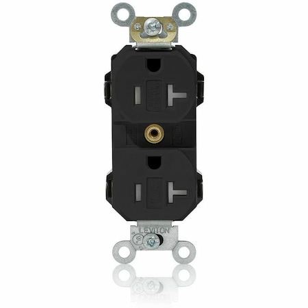 Leviton PlugsandReceptacles, 20A, 125VAC, Blk, Nylon MT563-SE