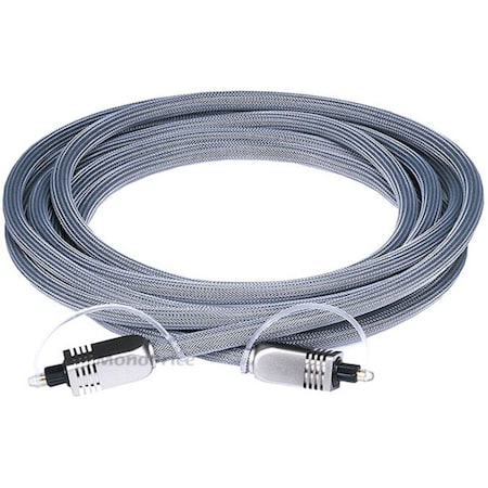 Monoprice 10ft Premium Optical Toslink Cable with Metal Fancy Connector 6270