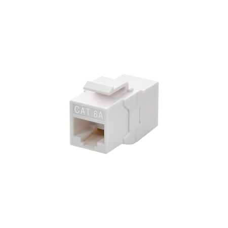 Monoprice Inline Coupler, RJ45, White, Unshielded 15696
