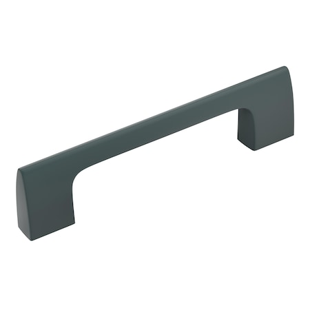 Amerock Riva 3-3/4 in 96 mm Center-to-Center Matte Black Cabinet Pull BP55365MB