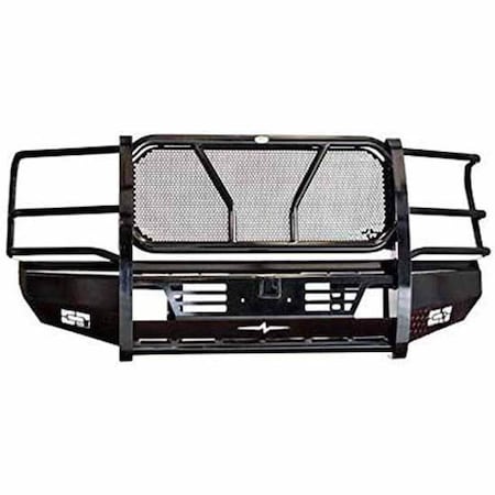 Repl. For Ford F450 Super Duty Hd Year 2017 Black Powder-Coated Full Front Bumper Wgrille Guar