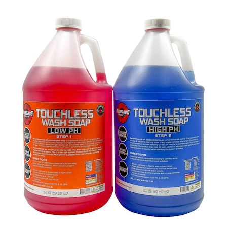 Renegade Products Usa Touchless 2-Step Truck Wash Soap System High & Low pH Gallon Bundle LFGRPMRTLGAL-BND